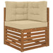 Perna pentru canapea de exterior 3 pcs Bej Poliester - WALTI WALTI