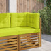 Perna pentru canapea de exterior 3 pcs Verde Poliester - WALTI WALTI