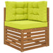 Perna pentru canapea de exterior 3 pcs Verde Poliester - WALTI WALTI