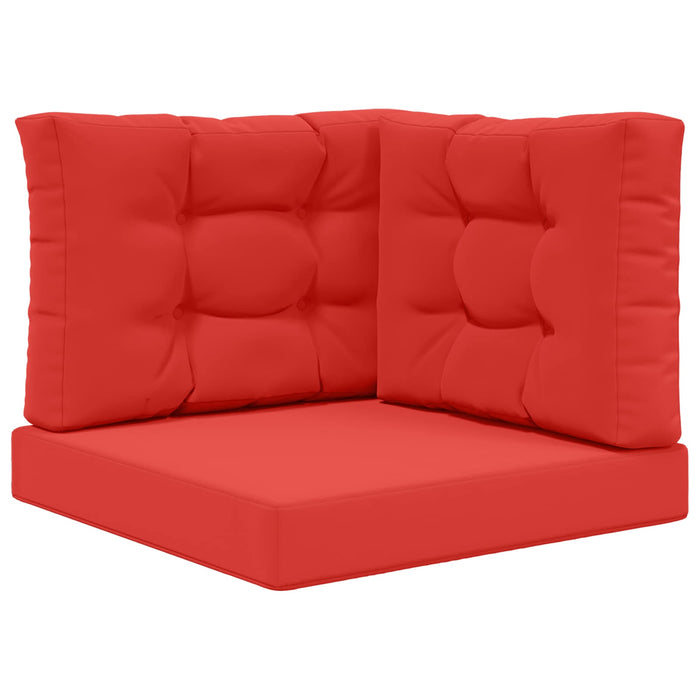 Perna pentru canapea de exterior 3 pcs Roșu Poliester - WALTI WALTI