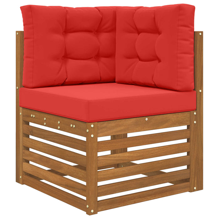 Perna pentru canapea de exterior 3 pcs Roșu Poliester - WALTI WALTI