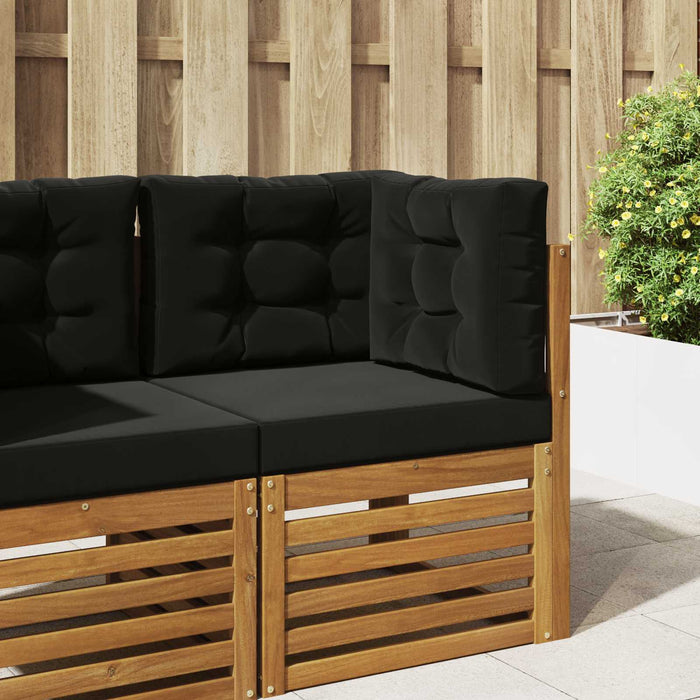 Perna pentru canapea de exterior 3 pcs Negru Poliester - WALTI WALTI