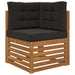 Perna pentru canapea de exterior 3 pcs Negru Poliester - WALTI WALTI