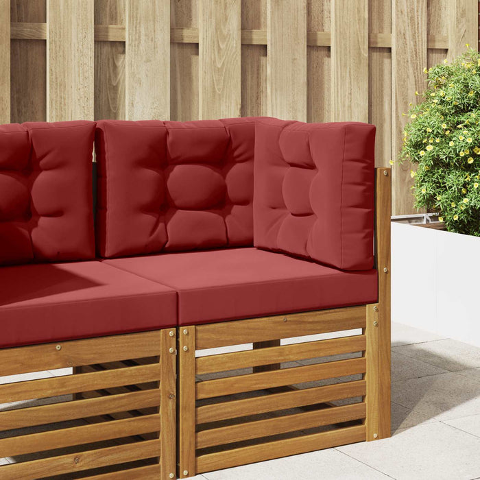 Perna pentru canapea de exterior 3 pcs bordo Poliester - WALTI WALTI