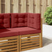 Perna pentru canapea de exterior 3 pcs bordo Poliester - WALTI WALTI