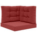 Perna pentru canapea de exterior 3 pcs bordo Poliester - WALTI WALTI