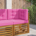 Perna pentru canapea de exterior 3 pcs Roz Poliester - WALTI WALTI