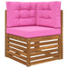 Perna pentru canapea de exterior 3 pcs Roz Poliester - WALTI WALTI