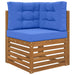 Perna pentru canapea de exterior 3 pcs Turcoaz Poliester - WALTI WALTI