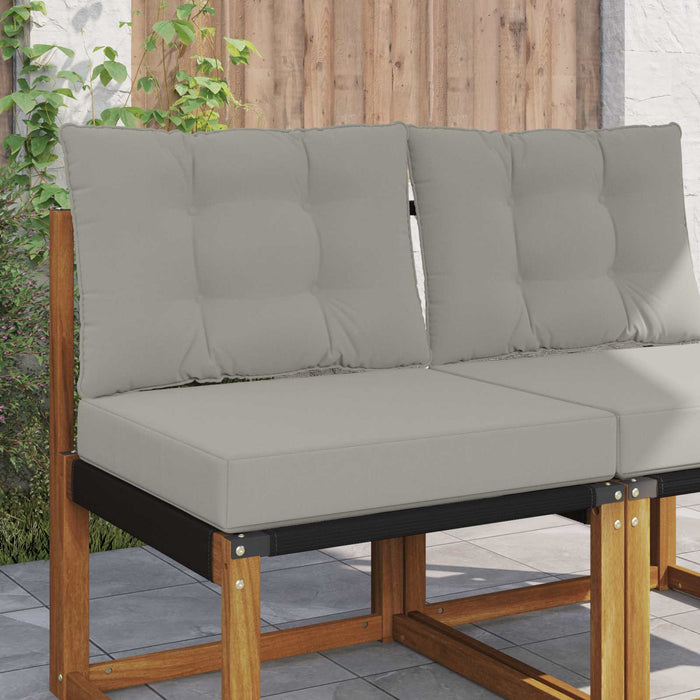 Perna pentru canapea de exterior 2 pcs Gri Poliester - WALTI WALTI