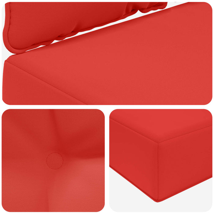 Perna pentru canapea de exterior 2 pcs Roșu Poliester - WALTI WALTI