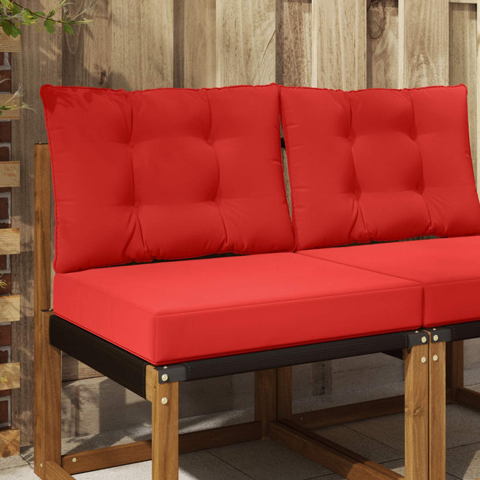 Perna pentru canapea de exterior 2 pcs Roșu Poliester - WALTI WALTI
