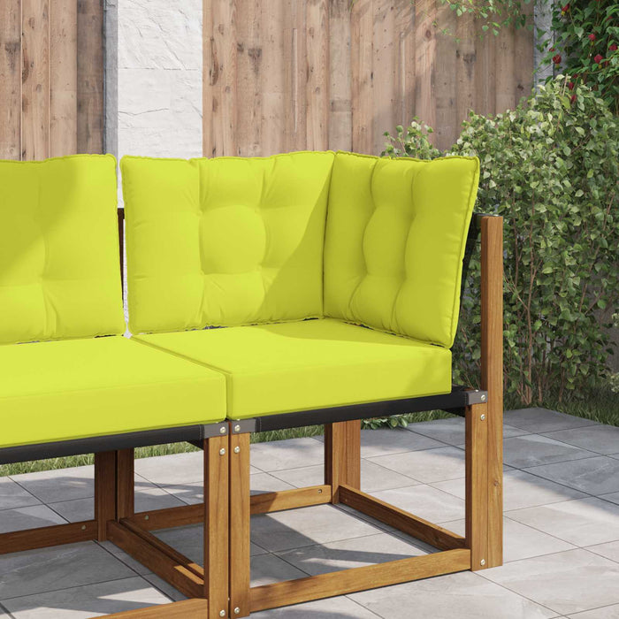 Perna pentru canapea de exterior 3 pcs Verde Poliester - WALTI WALTI