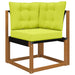 Perna pentru canapea de exterior 3 pcs Verde Poliester - WALTI WALTI