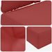 Perna pentru canapea de exterior 3 pcs bordo Poliester - WALTI WALTI