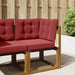 Perna pentru canapea de exterior 3 pcs bordo Poliester - WALTI WALTI