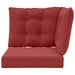 Perna pentru canapea de exterior 3 pcs bordo Poliester - WALTI WALTI