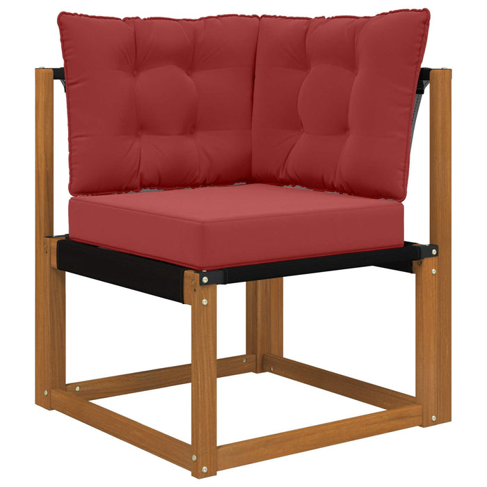 Perna pentru canapea de exterior 3 pcs bordo Poliester - WALTI WALTI