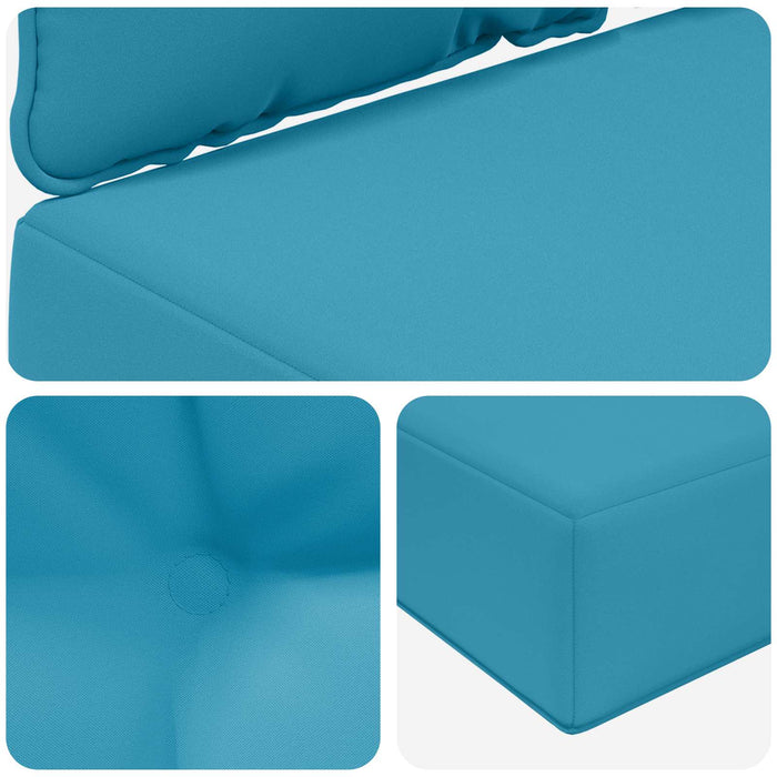Perna pentru canapea de exterior 3 pcs Albastru regal Poliester - WALTI WALTI