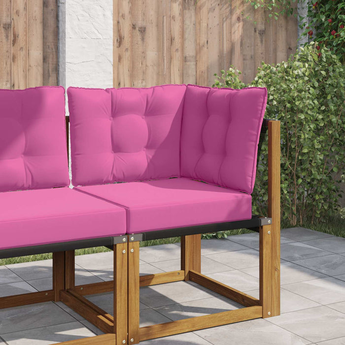 Perna pentru canapea de exterior 3 pcs Roz Poliester - WALTI WALTI