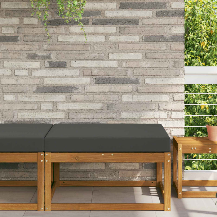 Perna pentru canapea de exterior Antracit 80 x 80 x 8 cm - WALTI WALTI