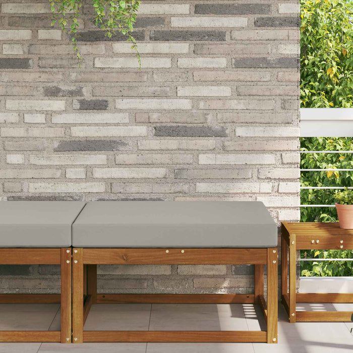 Perna pentru canapea de exterior Gri 80 x 80 x 8 cm Poliester - WALTI WALTI