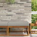 Perna pentru canapea de exterior Gri 80 x 80 x 8 cm Poliester - WALTI WALTI