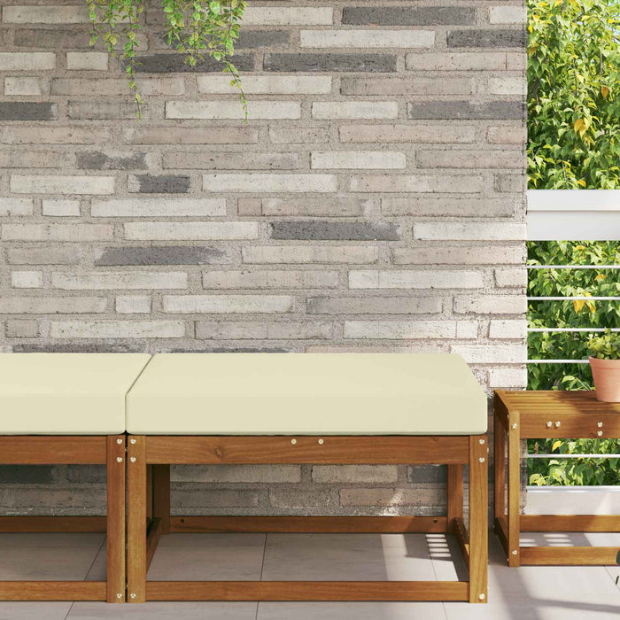 Perna pentru canapea de exterior Crem 80 x 80 x 8 cm Poliester - WALTI WALTI