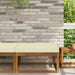 Perna pentru canapea de exterior Crem 80 x 80 x 8 cm Poliester - WALTI WALTI