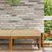 Perna pentru canapea de exterior Bej 80 x 80 x 8 cm Poliester - WALTI WALTI