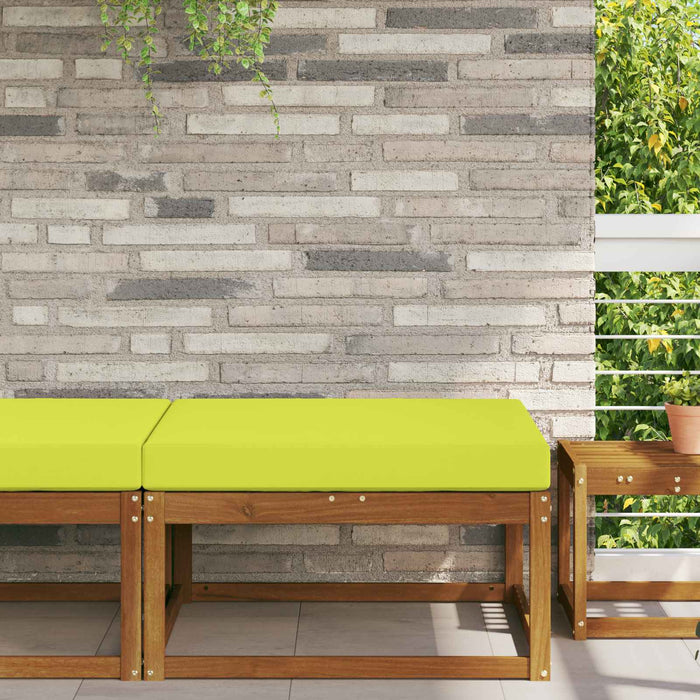 Perna pentru canapea de exterior Verde 80 x 80 x 8 cm Poliester - WALTI WALTI