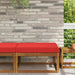 Perna pentru canapea de exterior Roșu 80 x 80 x 8 cm Poliester - WALTI WALTI