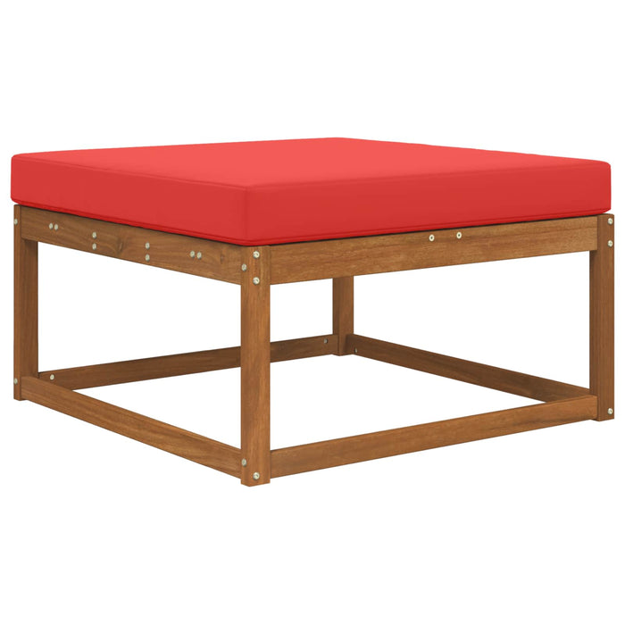 Perna pentru canapea de exterior Roșu 80 x 80 x 8 cm Poliester - WALTI WALTI