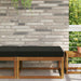 Perna pentru canapea de exterior Negru 80 x 80 x 8 cm Poliester - WALTI WALTI