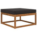 Perna pentru canapea de exterior Negru 80 x 80 x 8 cm Poliester - WALTI WALTI