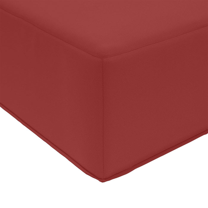 Perna pentru canapea de exterior bordo 80 x 80 x 8 cm Poliester - WALTI WALTI