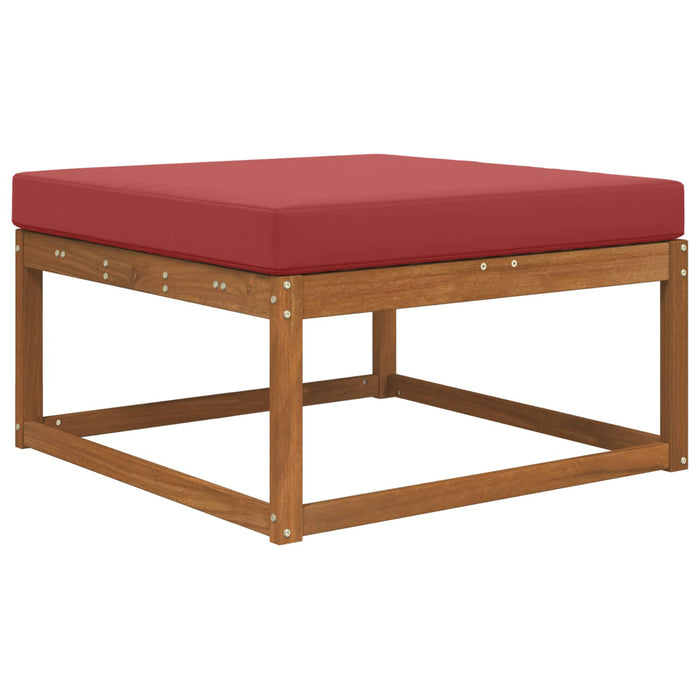Perna pentru canapea de exterior bordo 80 x 80 x 8 cm Poliester - WALTI WALTI