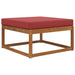 Perna pentru canapea de exterior bordo 80 x 80 x 8 cm Poliester - WALTI WALTI