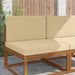 Perna pentru canapea de exterior 2 pcs Bej Poliester - WALTI WALTI