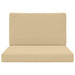 Perna pentru canapea de exterior 2 pcs Bej Poliester - WALTI WALTI