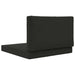 Perna pentru canapea de exterior 2 pcs Negru Poliester - WALTI WALTI