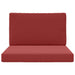 Perna pentru canapea de exterior 2 pcs bordo Poliester - WALTI WALTI