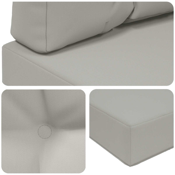 Perna pentru canapea de exterior 2 pcs Gri Poliester - WALTI WALTI