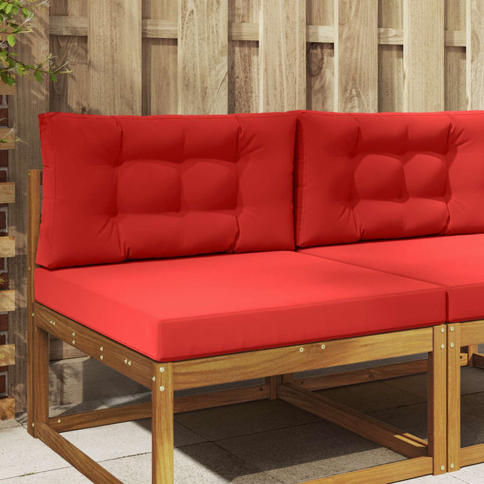 Perna pentru canapea de exterior 2 pcs Roșu Poliester - WALTI WALTI