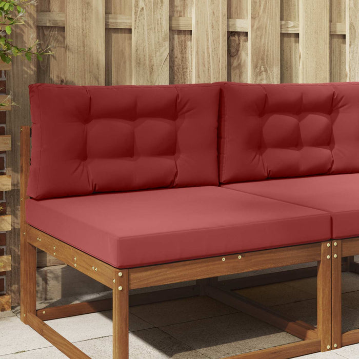 Perna pentru canapea de exterior 2 pcs bordo Poliester - WALTI WALTI