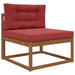 Perna pentru canapea de exterior 2 pcs bordo Poliester - WALTI WALTI
