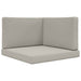 Perna pentru canapea de exterior 3 pcs Gri Poliester - WALTI WALTI
