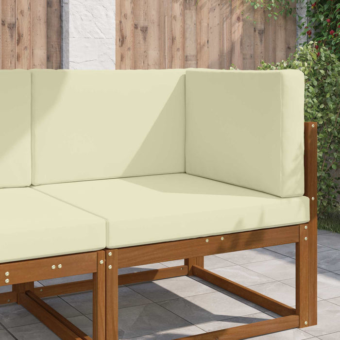 Perna pentru canapea de exterior 3 pcs Crem Poliester - WALTI WALTI