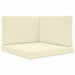 Perna pentru canapea de exterior 3 pcs Crem Poliester - WALTI WALTI