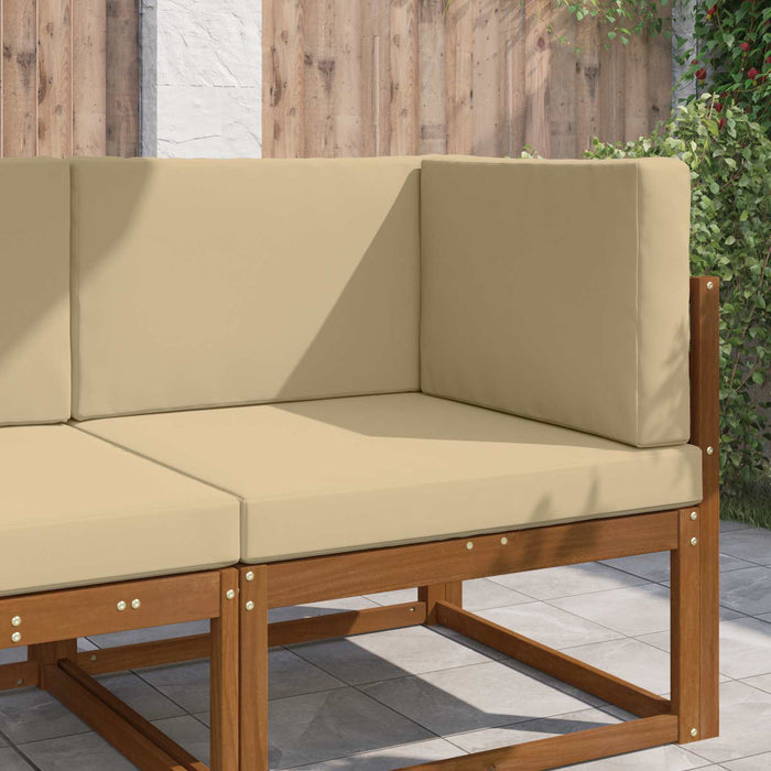 Perna pentru canapea de exterior 3 pcs Bej Poliester - WALTI WALTI